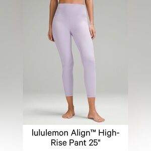 Lululemon Align™ High-Rise Pant 25" Lilac Ether